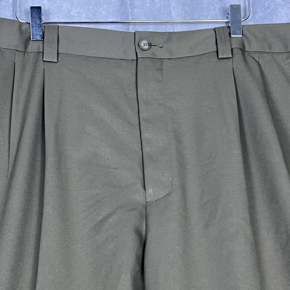 Oak Hill Men's Pants 50x30 Waist/Length Brown Big & Tall Trousers